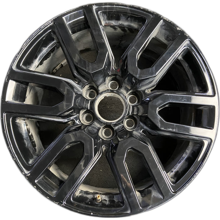 20" SIERRA 1500 PICKUP 20 20x9, 12 spoke, U spoke, gray Original OEM Wheel Rim - Front View