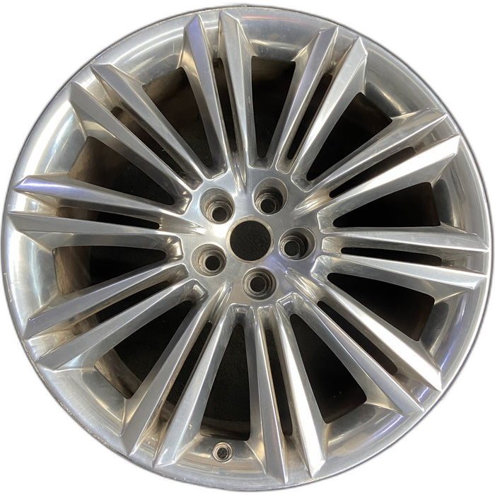 20" XJ 10-15 , 20x10 , 20 spoke , polished Original OEM Wheel Rim - Front View