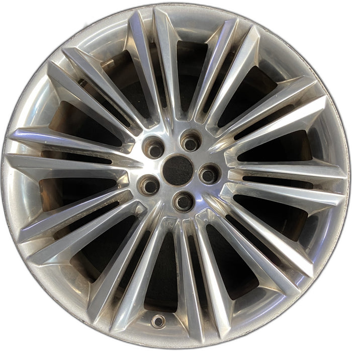 20" XJ 10-15 , 20x9 , 20 spoke , polished Original OEM Wheel Rim - Front View