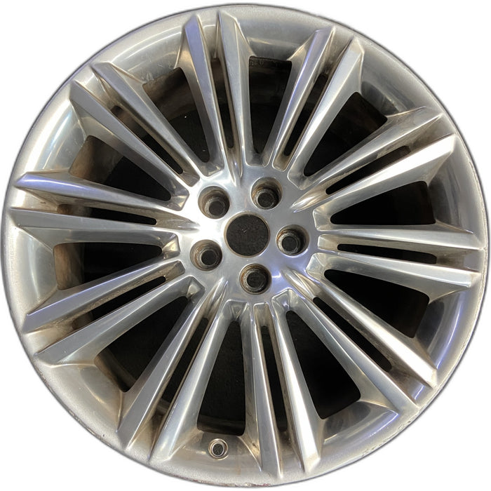 20" XJ 10-15 , 20x9 , 20 spoke , polished Original OEM Wheel Rim - Front View