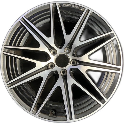20" MERCEDES C-CLASS 23-24 206 Type , 20x9.5 , black accents Original OEM Wheel - Front View