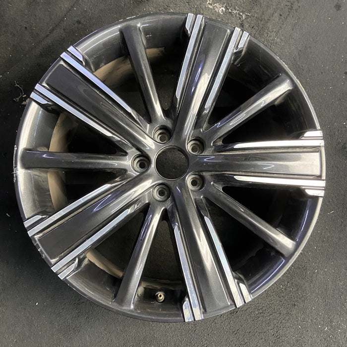 20" INFINITI QX50 21-22 20x8.5, 10 spoke, machined black Original OEM Wheel Rim - Additional View
