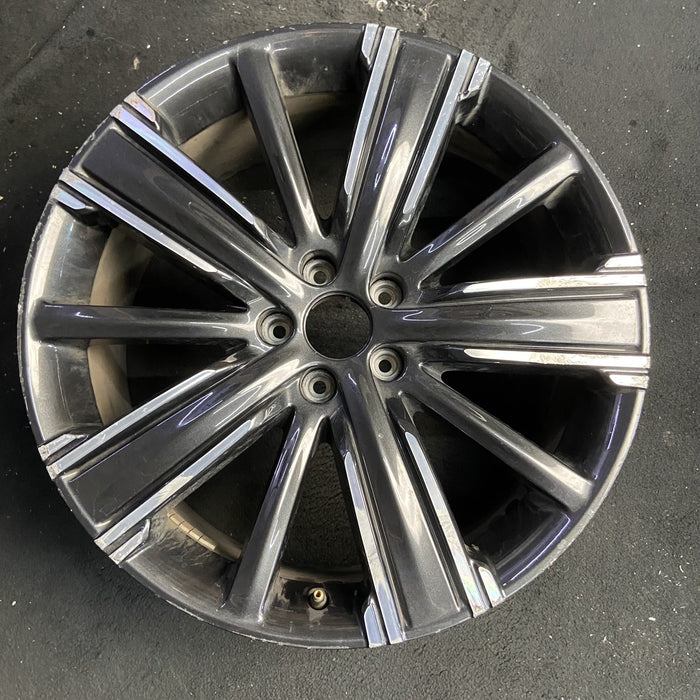 20" INFINITI QX50 21-22 20x8.5, 10 spoke, machined black Original OEM Wheel Rim - Additional View