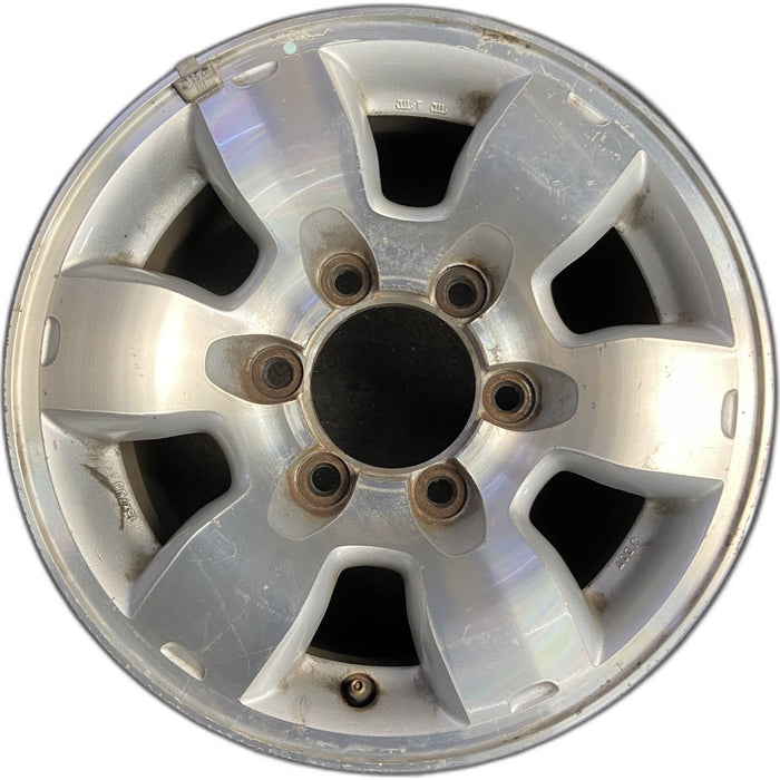 15" FRONTIER 00 4x4, 15x7, alloy Original OEM Wheel Rim - Front View
