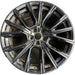 20" BMW 740i 21-22 20x8.5, star design, black Original OEM Wheel Rim - Front View