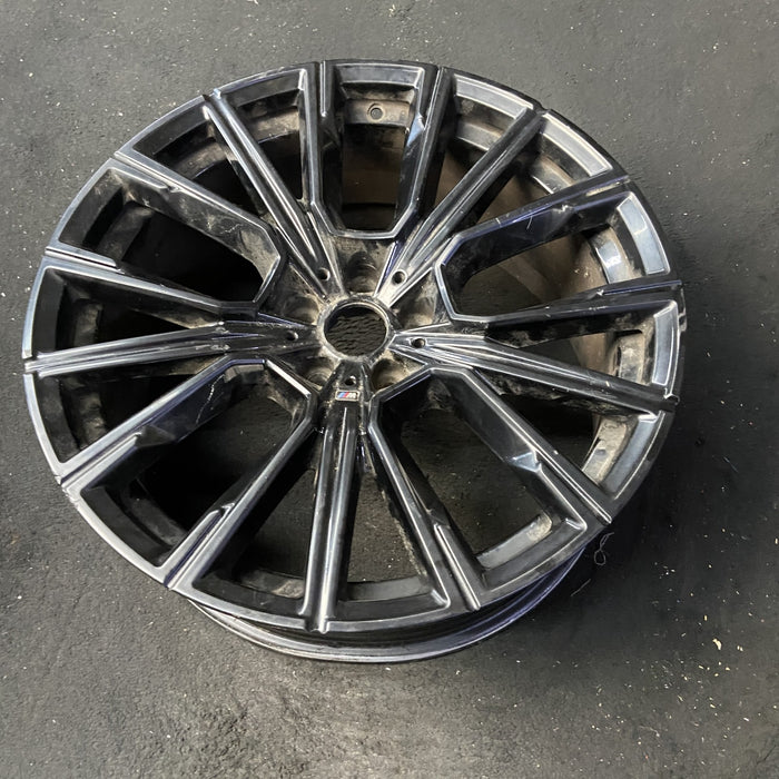 20" BMW 740i 21-22 20x8.5, star design, black Original OEM Wheel Rim - View 8