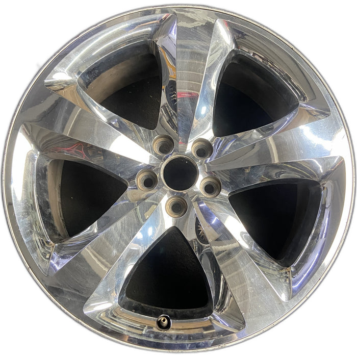 20" CHALLENGER 11-12 20x8, , chrome clad, lug nut centered between spokes - Front View