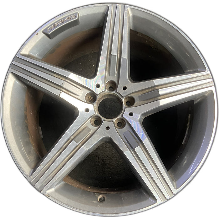 20" MERCEDES S-CLASS 14 222 Type; S63, 20x9.5, 5 spoke Original OEM Wheel Rim - Front View