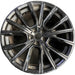 20" BMW 740i 21-22 20x10, star design, black Original OEM Wheel Rim - Front View