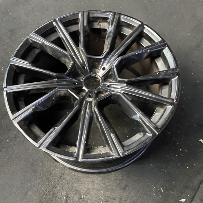 20" BMW 740i 21-22 20x10, star design, black Original OEM Wheel Rim - View 8
