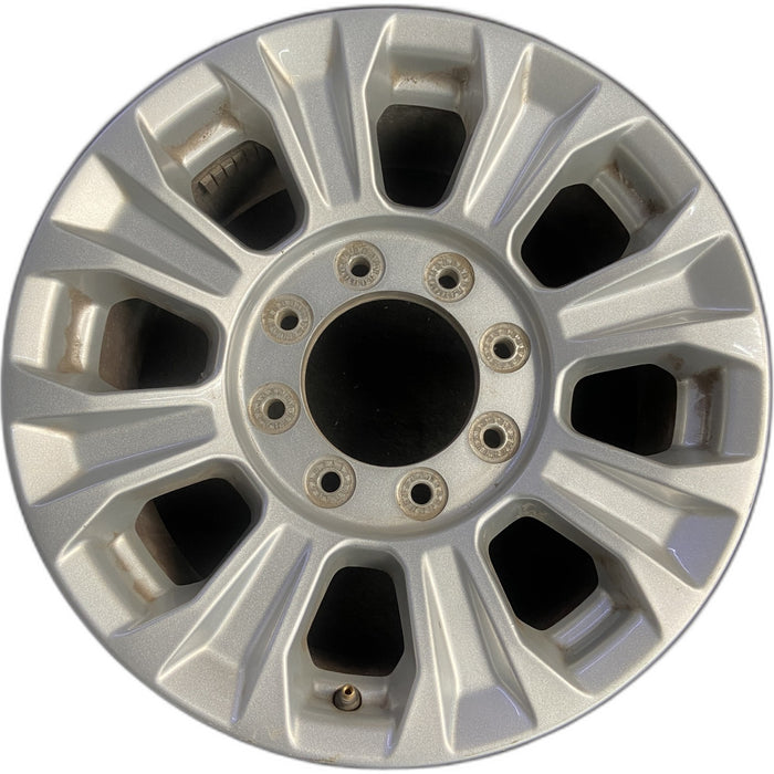 18" FORD F250SD PICKUP 20-22 18x8, aluminum, 8 spoke, silver Original OEM Wheel - Front View