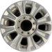 18" FORD F250SD PICKUP 20-22 18x8, aluminum, 8 spoke, silver Original OEM Wheel - Front View