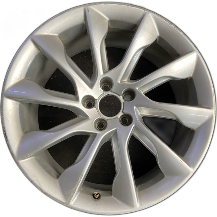 19" AUDI A5 13-14 19x8.5 , 10 spoke Original OEM Wheel Rim - Front View