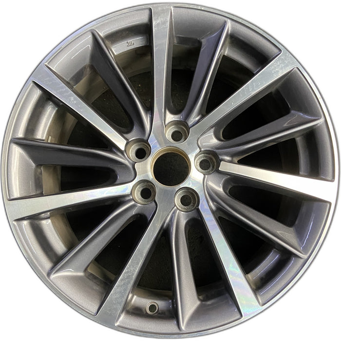18" HIGHLANDER 17-19 18x7.5 , 14 spoke Original OEM Wheel Rim - Front View