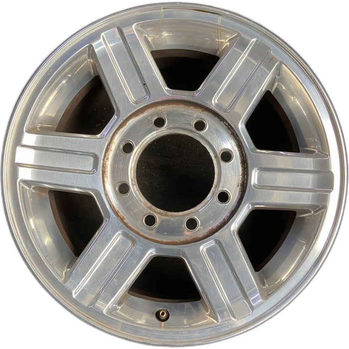 17" DODGE 2500 PICKUP 10-13 17x8, aluminum, 6 spoke, groove in spokes Original - Front View