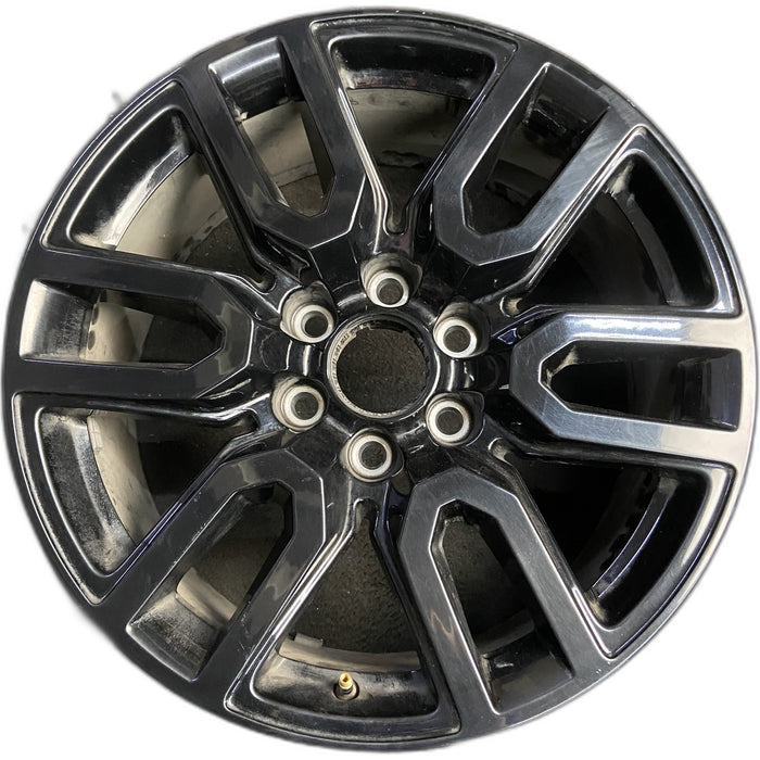 20" SIERRA 1500 PICKUP 20 20x9, 12 spoke, U spoke, gray Original OEM Wheel Rim - Front View