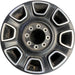 20" FORD F250SD PICKUP 23-26 20x8, , solid spoke, black, slotted spoke Original - Front View