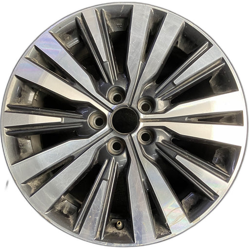 18" OUTLANDER 19-20 18x7, machined Original OEM Wheel Rim - Front View