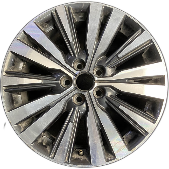 18" OUTLANDER 19-20 18x7, machined Original OEM Wheel Rim - Front View