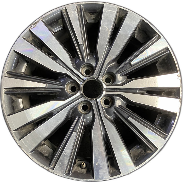 18" OUTLANDER 19-20 18x7, machined Original OEM Wheel Rim - Front View