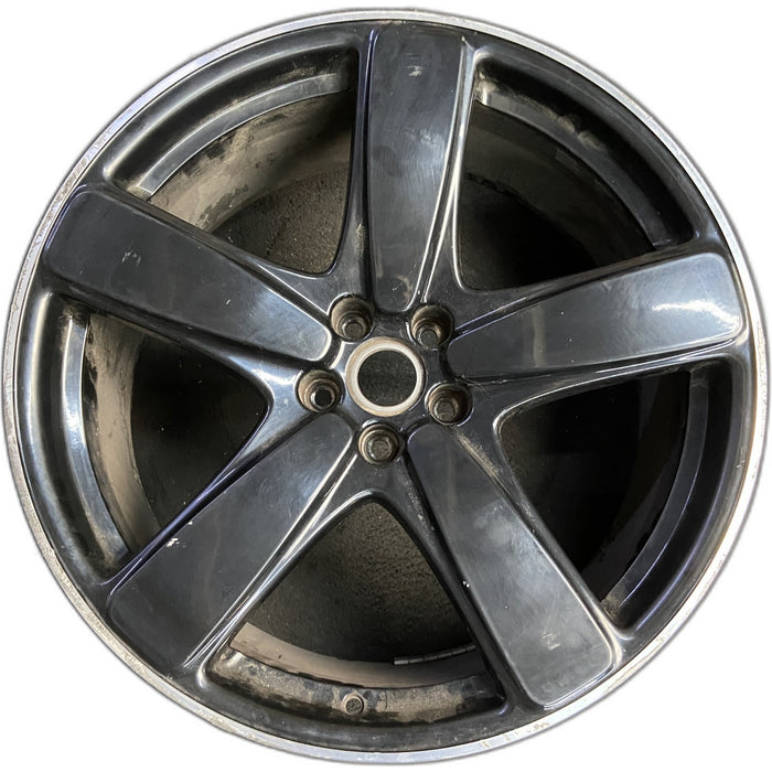 21" PORSCHE MACAN 15-16 21x9 , 5 spoke, black finish Original OEM Wheel Rim - Front View