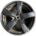 21" PORSCHE MACAN 15-16 21x9 , 5 spoke, black finish Original OEM Wheel Rim - Front View