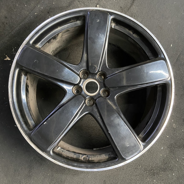 21" PORSCHE MACAN 15-16 21x9 , 5 spoke, black finish Original OEM Wheel Rim - Additional View