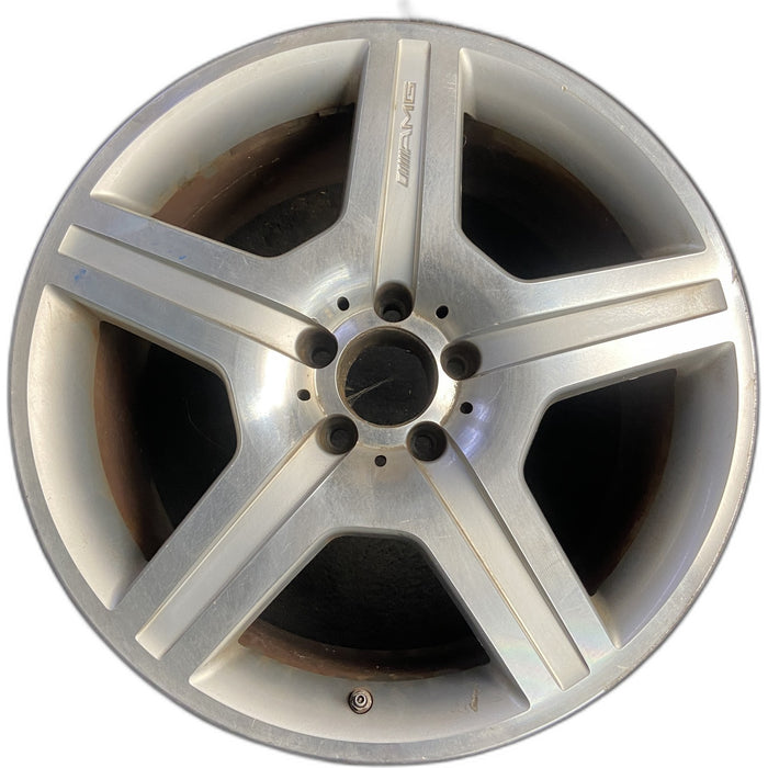 19" MERCEDES S-CLASS 07 221 Type; S550, 19x9.5, 5 spoke Original OEM Wheel Rim - Front View