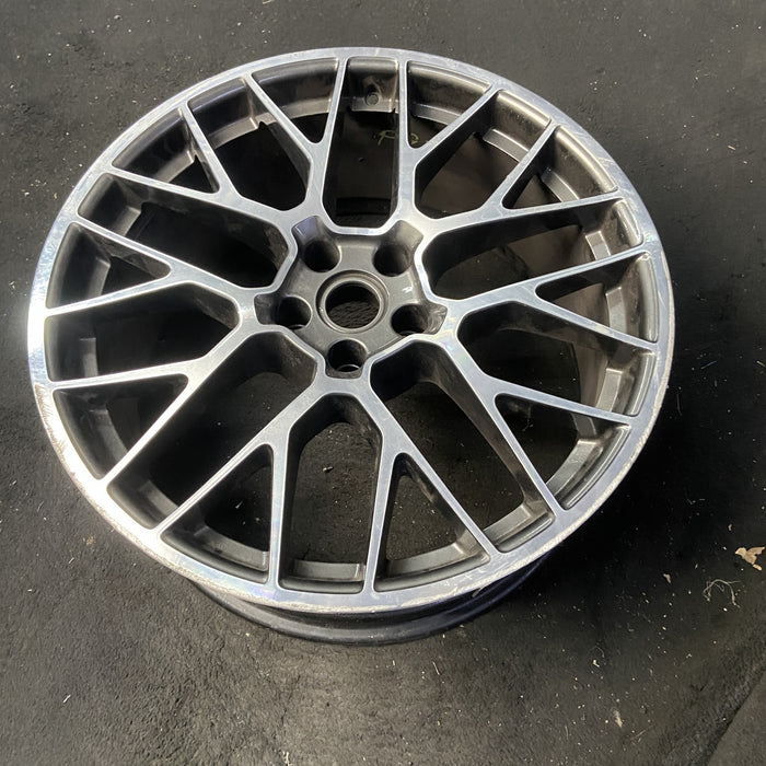 20" PORSCHE MACAN 15-16 20x9, 20 spoke, titanium finish Original OEM Wheel Rim - View 8