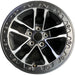 17" WRANGLER 24 17x8, , machined face with black pockets Original OEM Wheel Rim - Front View
