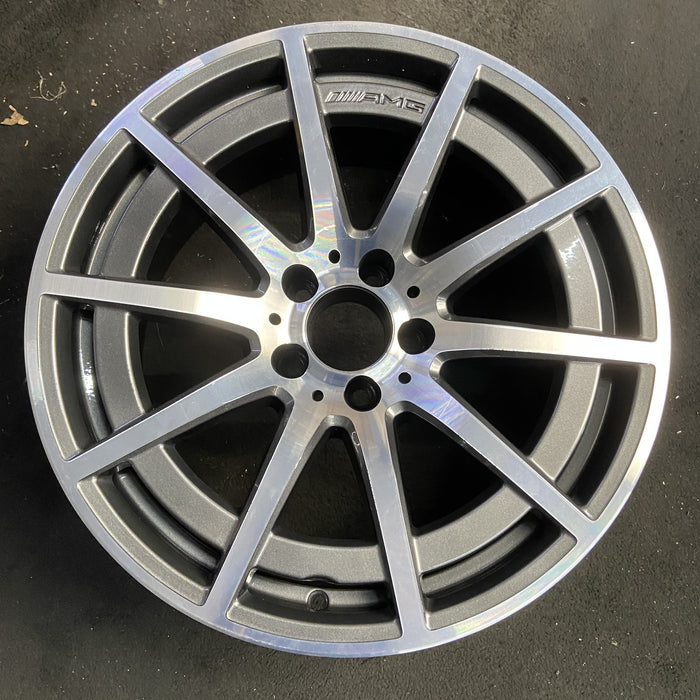 18" MERCEDES C-CLASS 20-21 205 Type, C63, Sedan, 18x9 Original OEM Wheel Rim - Additional View