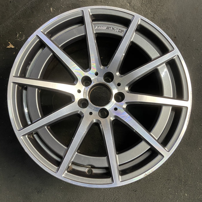 18" MERCEDES C-CLASS 20-21 205 Type, C63, Sedan, 18x9 Original OEM Wheel Rim - Additional View