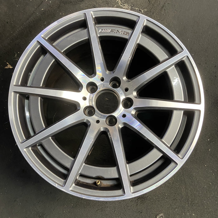 18" MERCEDES C-CLASS 20-21 205 Type, C63, Sedan, 18x10.5 Original OEM Wheel Rim - Additional View