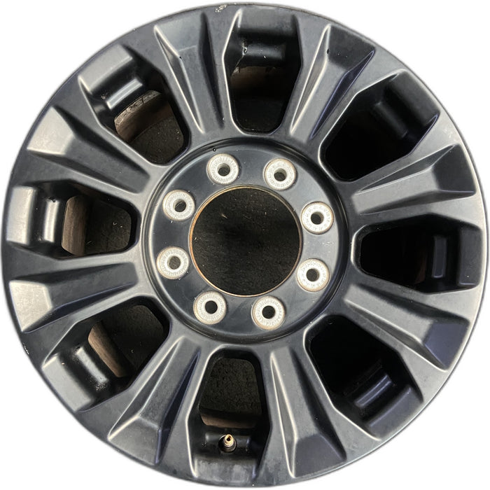 18" FORD F250SD PICKUP 20-22 18x8, aluminum, 8 spoke, black Original OEM Wheel - Front View