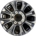 18" FORD F250SD PICKUP 20-22 18x8, aluminum, 8 spoke, black Original OEM Wheel - Front View