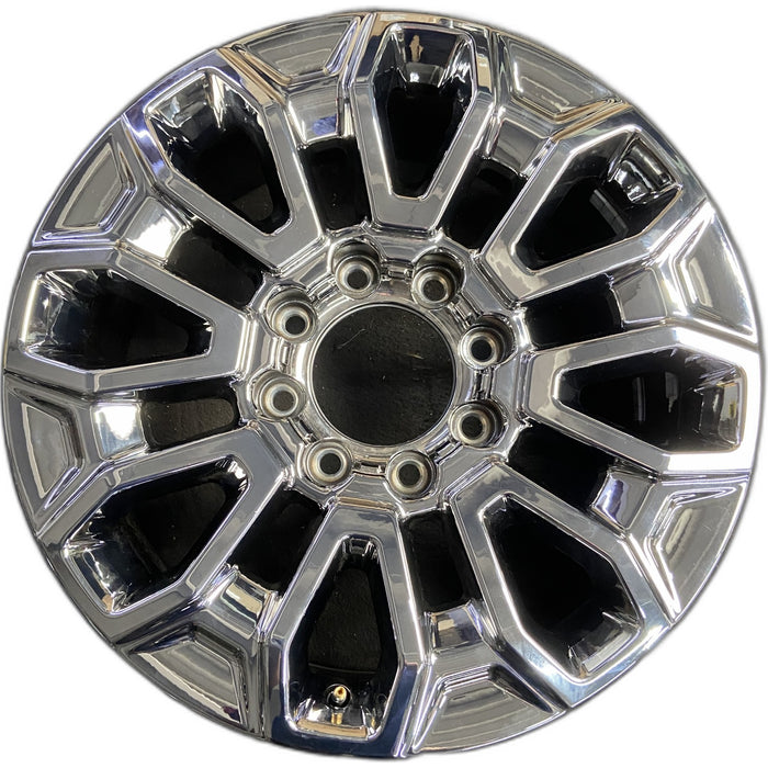 22" SIERRA 2500 PICKUP 25-26 22x8.5, bright chrome Original OEM Wheel Rim - Front View