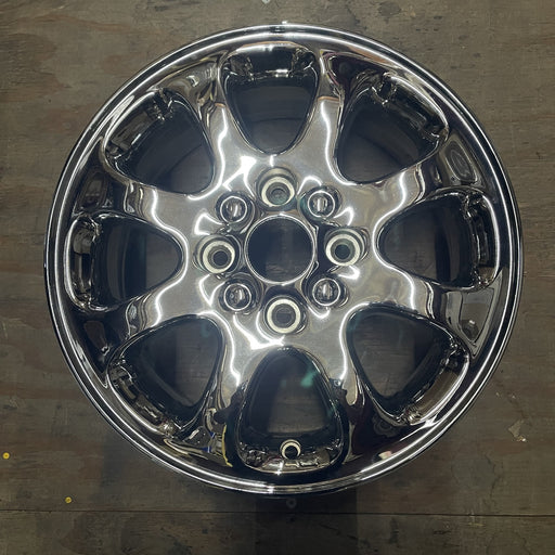 15" VOLVO 40 SERIES 00-03 15x6, alloy, 8 spoke Original OEM Wheel Rim - CHROME - Additional View