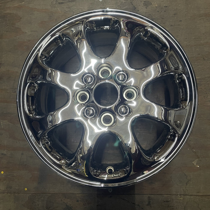 15" VOLVO 40 SERIES 00-03 15x6, alloy, 8 spoke Original OEM Wheel Rim - CHROME - Additional View