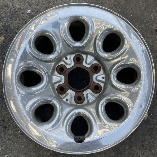 17" AVALANCHE 1500 07-10 17x7.5", steel, 8 hole, chrome Original OEM Wheel Rim - Front View