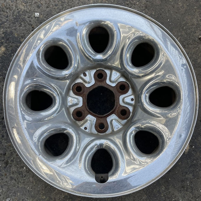 17" AVALANCHE 1500 07-10 17x7.5", steel, 8 hole, chrome Original OEM Wheel Rim - Front View