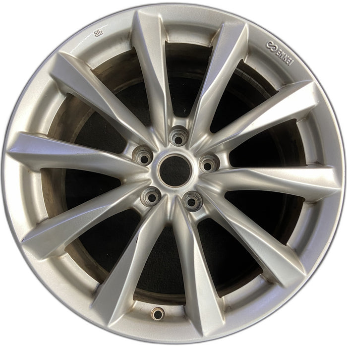 18" INFINITI G37 11-13 18x8.5 , 10 spoke Original OEM Wheel Rim - Front View
