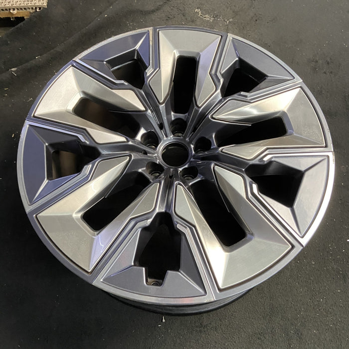 21" 750e 24-26 21x10.5, 5 spoke, V spoke, silver inserts Original OEM Wheel Rim - View 7