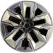 21" 750e 24-26 21x9, 5 spoke, V spoke, silver inserts Original OEM Wheel Rim - Front View