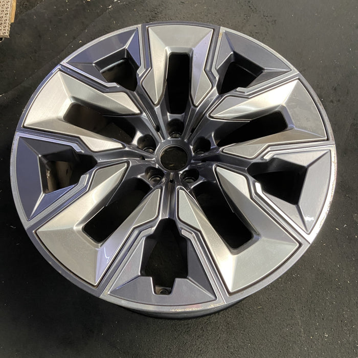 21" 750e 24-26 21x9, 5 spoke, V spoke, silver inserts Original OEM Wheel Rim - View 7