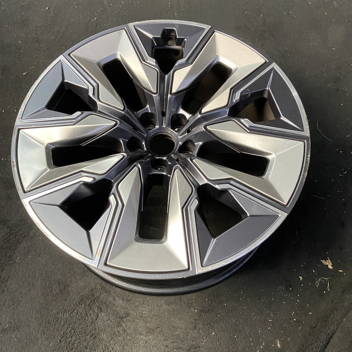 21" 750e 24-26 21x9, 5 spoke, V spoke, silver inserts Original OEM Wheel Rim - View 8