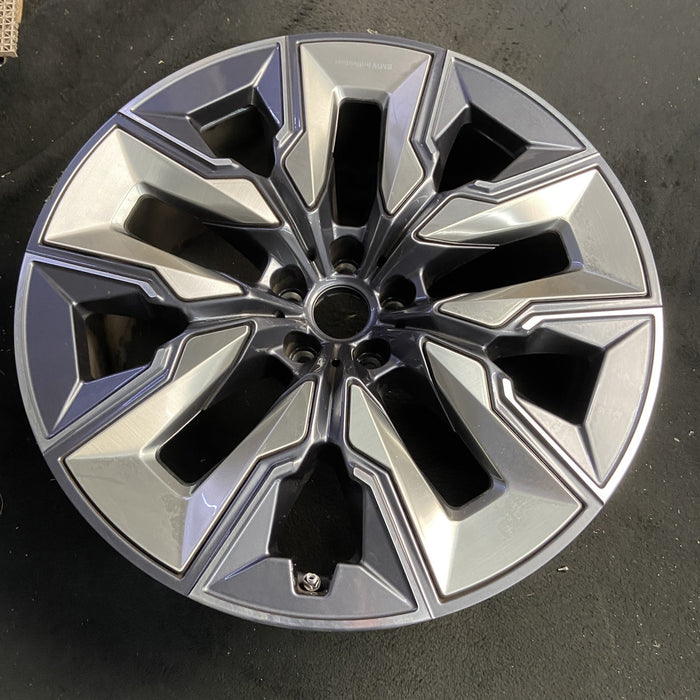 21" 750e 24-26 21x9, 5 spoke, V spoke, silver inserts Original OEM Wheel Rim - View 7