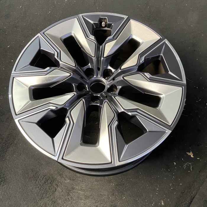 21" 750e 24-26 21x9, 5 spoke, V spoke, silver inserts Original OEM Wheel Rim - View 8