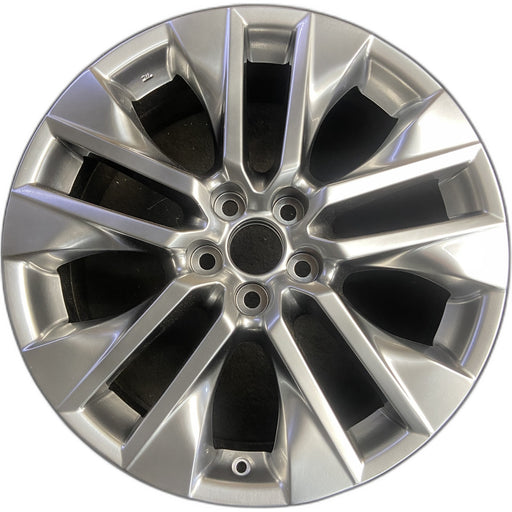 19" RAV4 19-20 19x7.5 , , silver inlay Original OEM Wheel Rim - Front View
