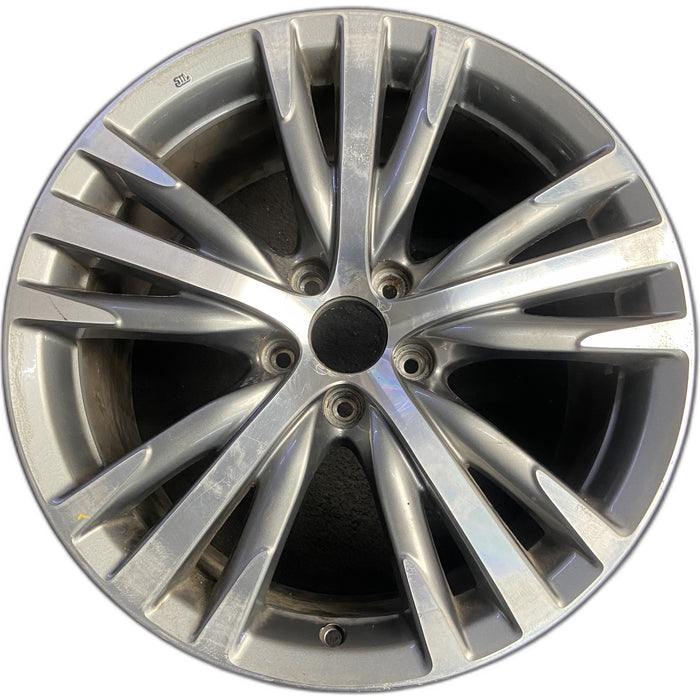 19" INFINITI Q50 18-19 19x8.5 , 15 spoke, alternating V spoke Original OEM - Front View