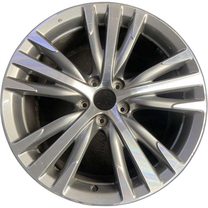 19" INFINITI Q50 18-19 19x8.5 , 15 spoke, alternating V spoke Original OEM - Front View
